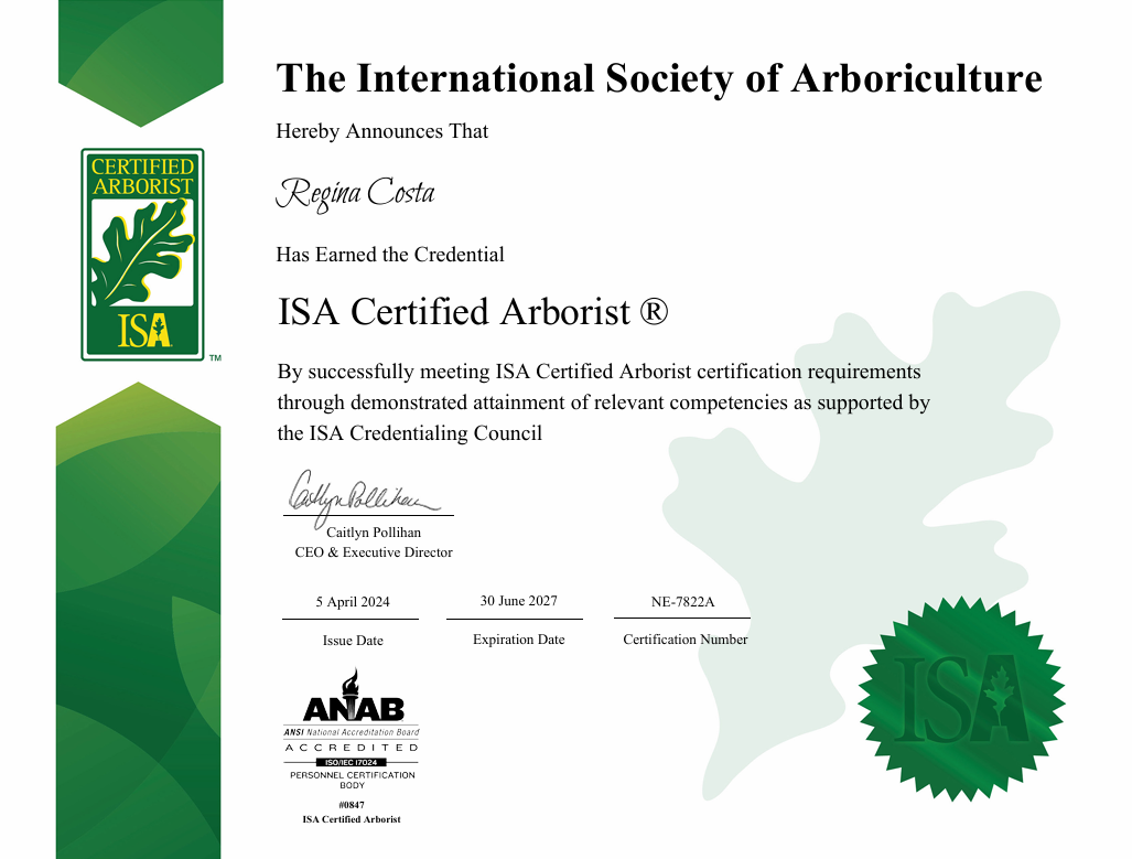 Certified Arborist Certified Arborist